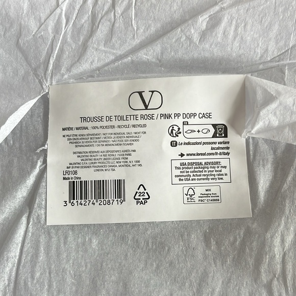 NIP Valentino Rose Pink Velvet Zip BAG - Picture 8 of 8